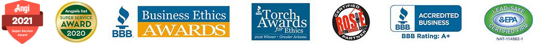 logos of awards earned